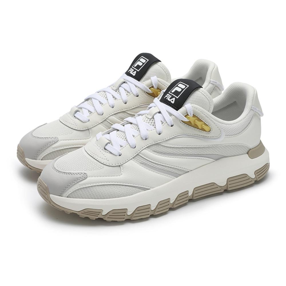 New FILA Pioneer Series Abrasion Resistant Low Top Running Shoes Men's Milk White F12M523107FGB
