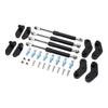 Front Rear Door Opener Kit Steel Anodized Black High Performance Door Shocks Struts Opener Kit for