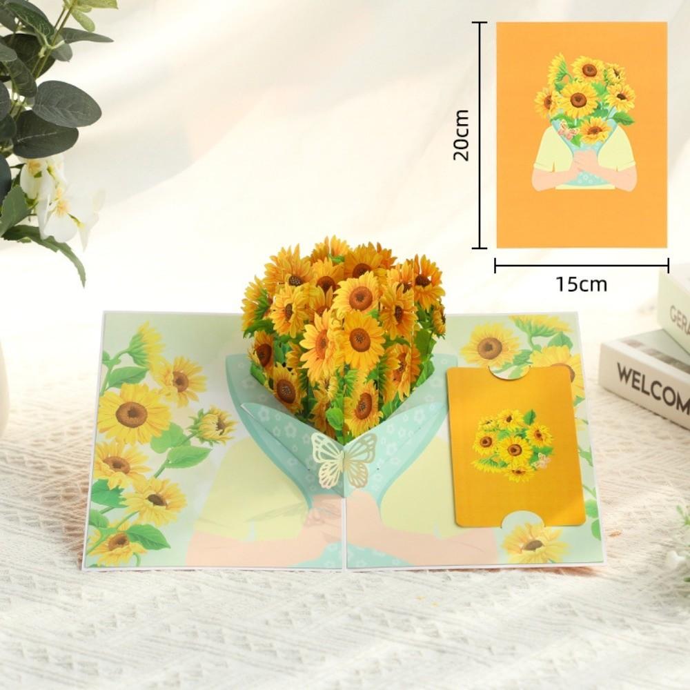 3D Pop up Card Anniversary Card Butterfly Flower Greeting Cards Beautiful Premium Invitations Congratulation Card Thanksgiving