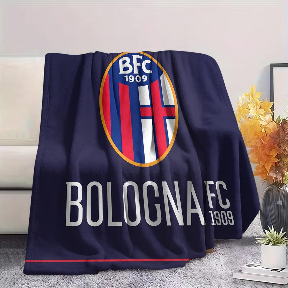 AS Bologna Calcio  Print Flannel Blanket, High Quality Comfortable for All Seasons, Home Decor, Warmth and Comfort
