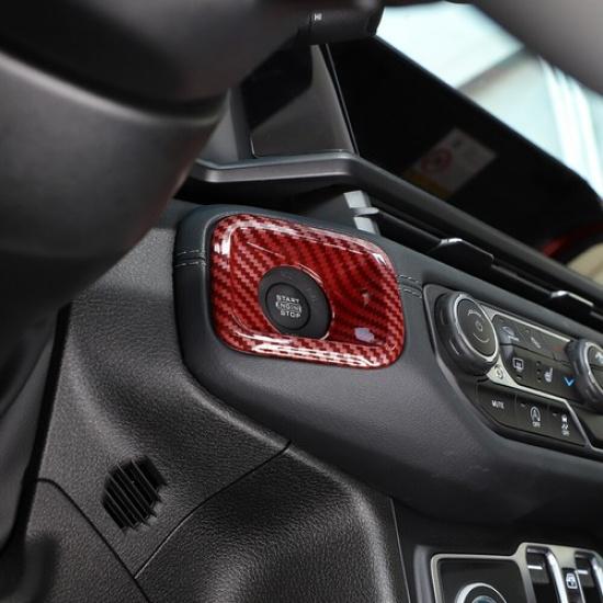 Motorstart Zündschalter Druckknopf Abdeckung Zierleiste für Jeep Wrangler JL JT 24+