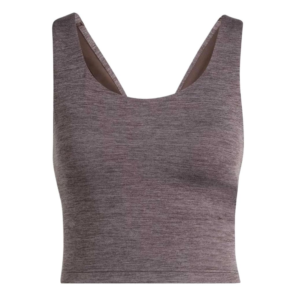 Adidas Sleeveless Sports Shirts Women's Aurora Coffee Honey Moderate Nipped-in Waist (Unisex) Sleeveless Sports Shirts