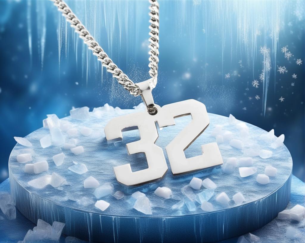 Dreamtimes Necklace with Number Sport Number Necklace Lucky Pendant Necklace With Number Personalize Pendant Jewelry Number