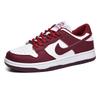 Putian AJ Dunk Weinrot Herren Low-Top Sneaker, Air Force 1 Lässige Damenschuhe Neuer Stil