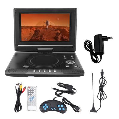 Portable DVD Player with Dual Speakers Antennae Swivel Screen Remote Car DVD Player Support USB Input AV Output