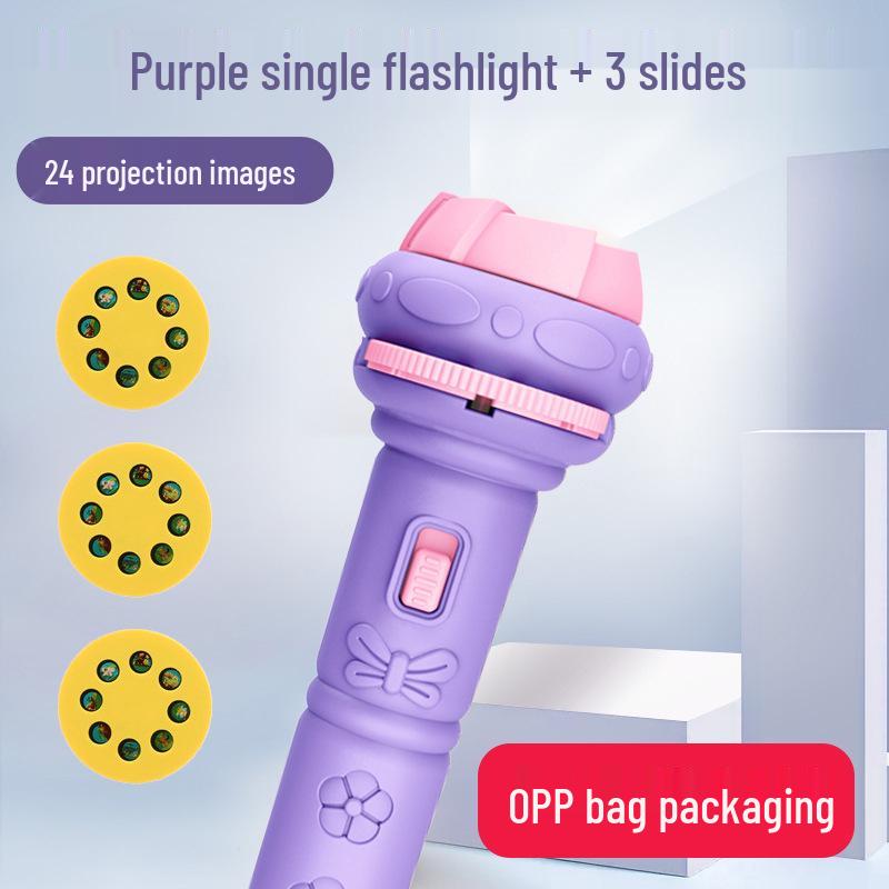 TikTok Kids' Multifunctional Flashlight: Dinosaur & Ocean Projection Toy