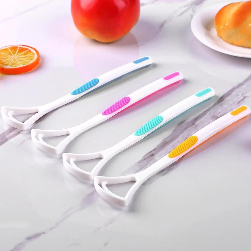 2025 New Tongue Scraper Cleaner Oral Care Cleaning Tongue Scraper Brush Keep Fresh Breath Tongue Coating Oral Hygiene Care Tools