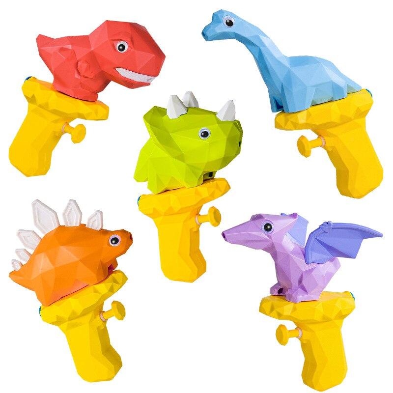 Creative Design Dinosaur Water Gun Children Summer Outdoor Beach Water Toy Push-type Water Gun Toy