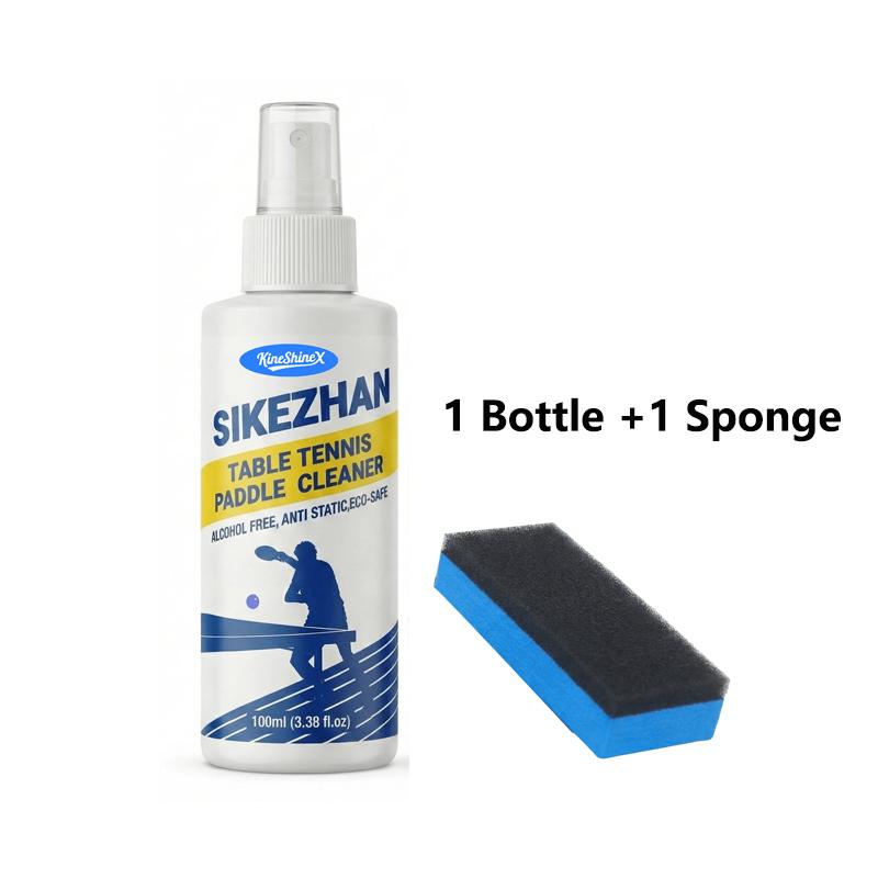 All In One Table Tennis Paddle Cleaning Spray With Attached Sponge For Everyday Use And Long Term Care 1pc