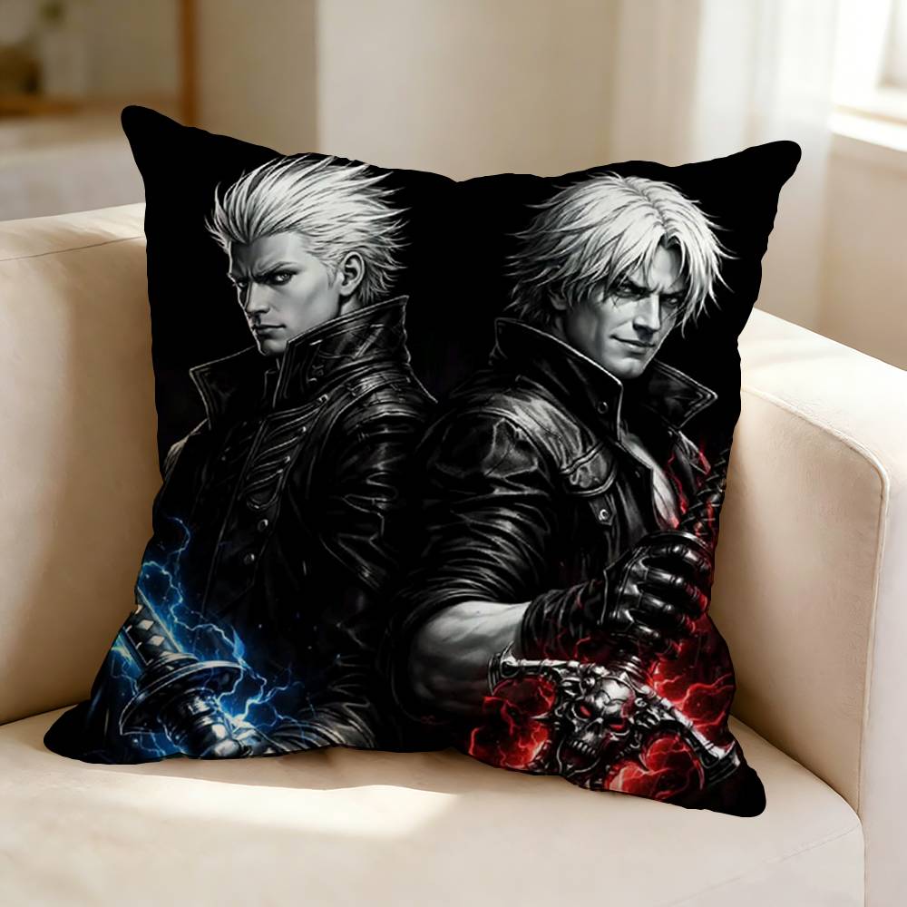 Action game DDevil MMay CCry DMC Square DoubleSided printed Pillow Case Bedroom Bedside Pillow Sofa Cushion Cover