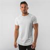 Men's Solid Color Breathable Summer Running T-shirt – European & American Style, 2025 Short-Sleeve Round Neck Casual Fitness Top.