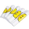 Smile Face Transparent Vest-Style Plastic Bags, 100 Count