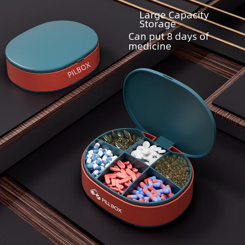 Compact 7-Day Pill Organizer: Portable, Moisture-Proof, Sealed Mini Dispenser for Morning, Noon, and Evening Medications