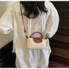 Handwoven Straw Bag Women's Summer New Niche Messenger Bag Portable Seaside Vacation Beach Bag