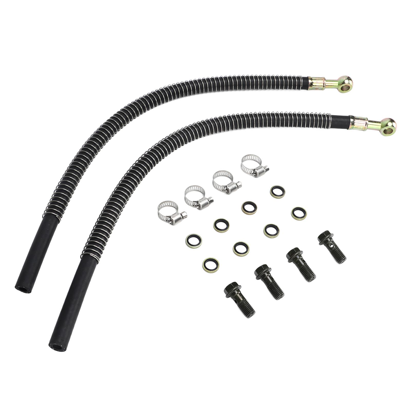 

450mm Radiator Coolant Hose Kit with M10x1.25 Screws Fit For 125cc 140cc 150cc 160cc Dirt Bike