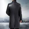 Fashionable Leather Trench Coat Handmade Formal Casual Men's Genuine Stylish