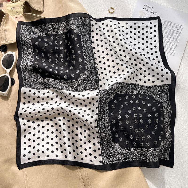 Luxury Brand 100% Real Silk Scarf Women Square Neck Tie Shawls Wraps for Ladies Foulard Scarves Pashmina Female Hijab Bandana