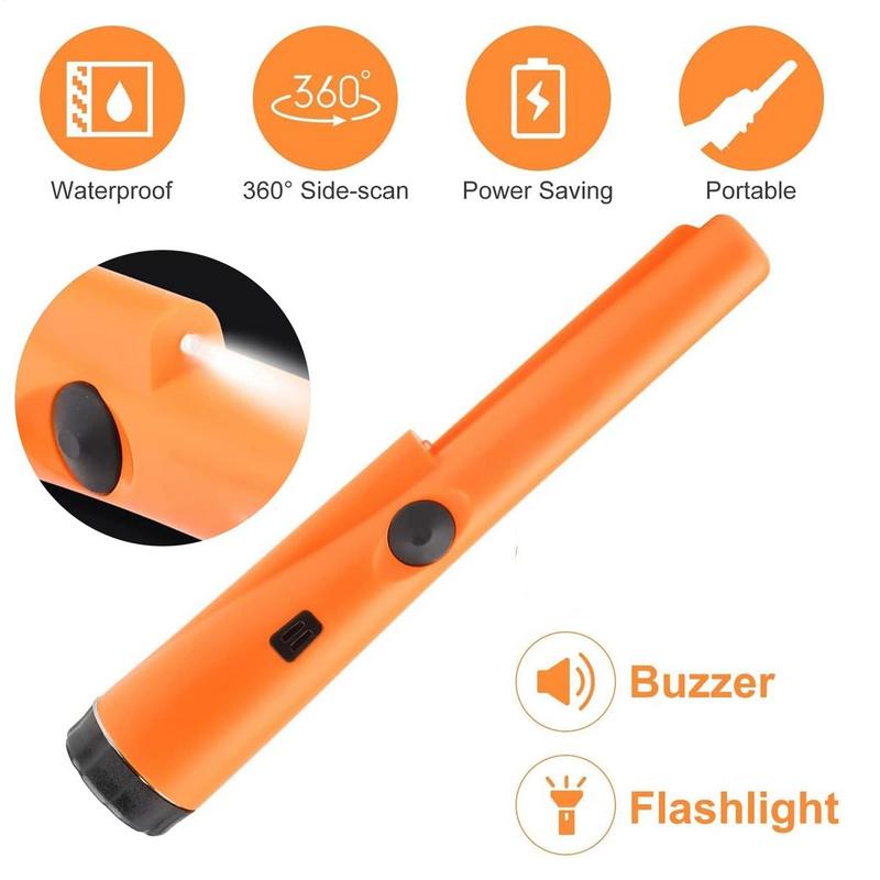 Handheld Metallldetektor Metall-Pinpointing-Stab Wasserdichter Kleiner Metallldetektor Hohe Genauigkeit Tragbarer Finder Edelsteine Jagdwerkzeug