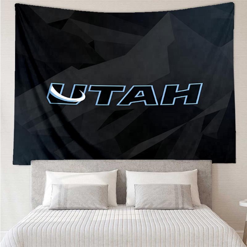 Utah Print Tapestry, Backdrop, Easy Setup, Ideal for Bedroom, Office & Living Room, with Aesthetic Wall Hanging Decor.