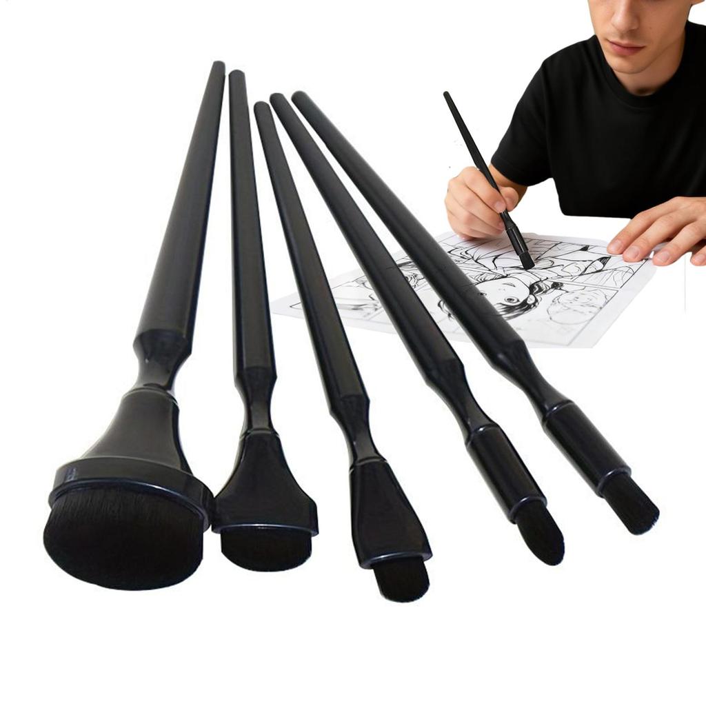 מברשות לטשטוש ציור 5 יחידות מברשות לטשטוש ציורי פחם לציור רישום ציור כלים לטשטוש דיו