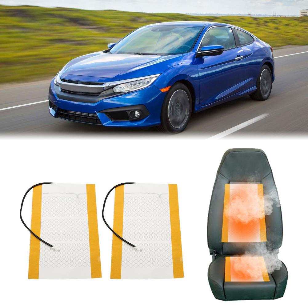 48X27cm 12V Pair of Car Seat Heating Pad Carbon Fiber Universal Car Seat Set Kit