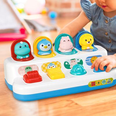 Baby Animal Puzzle Enlightenment Developmental Fun Memory Training Toy Pop-up Switch Box for Early Education
