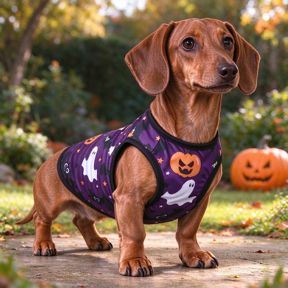 Breathable Dog Vest Pet Clothes For Small Medium Dogs Cats T-shirt Halloween Costume Puppy Pullover Kitten Outfit French Bulldog