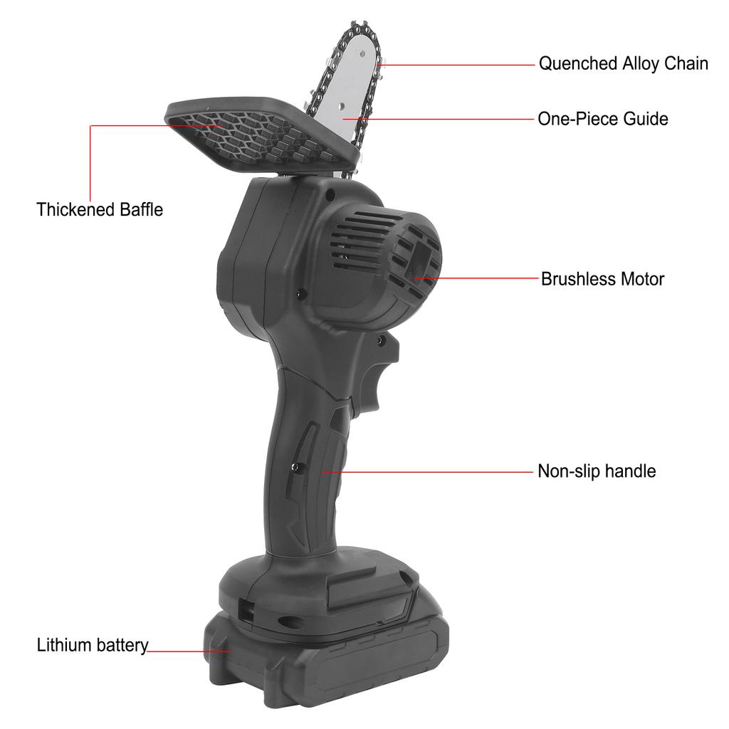 Mini Chainsaw Woodworking Electric Chain Saw Rechargeable Industrial Supplies TB189 Electric Logging Chainsaw