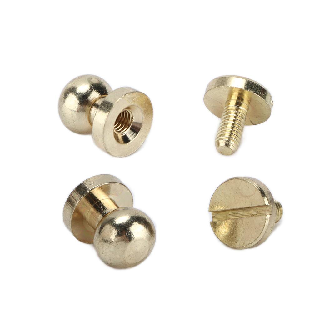 20set Brass Rivets Abrasion Resistance Imitation Gold Luggage Hardware Accessories for Craft Enthusiasts