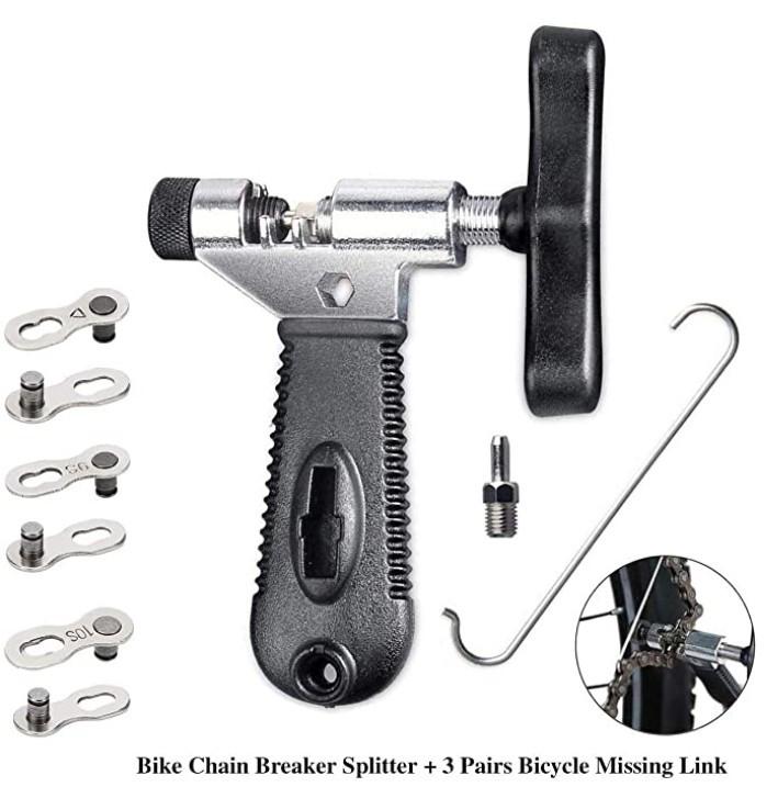 Mountain Bike Chain Tool Set: Chain Wrench, Breaker, and Magic Buckle Pliers