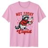 Not Today Cupid Unisexs TShirt Anti Valentines Raccoon Valentines Day
