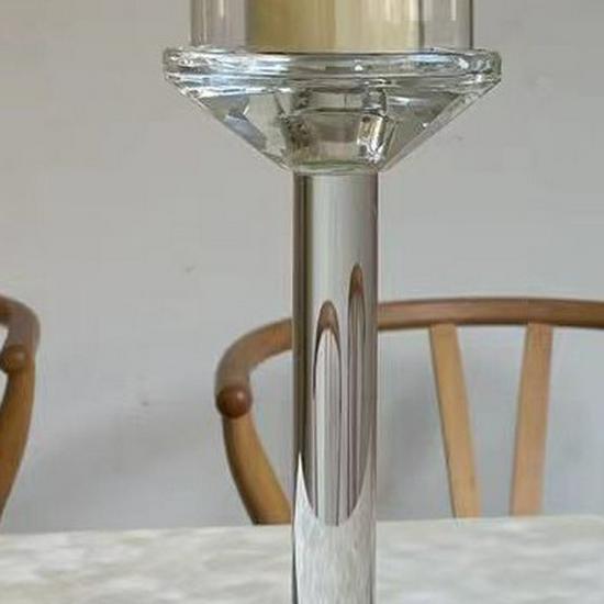 European Crystal Candlestick - Elegant Wedding & Home Décor Candle Holder