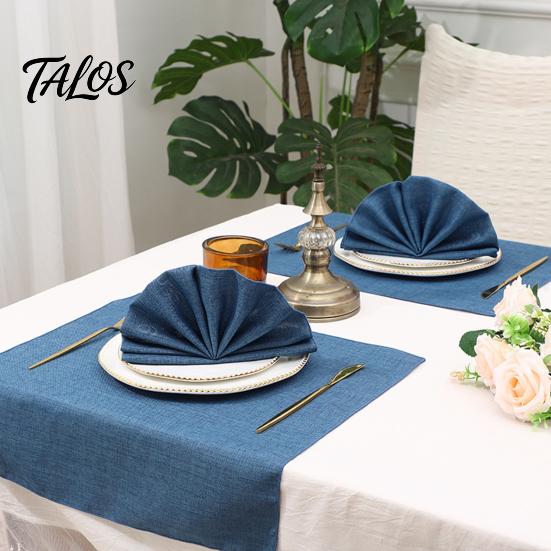 High End Napkins for Formal Dining Imitation Linen Cloth Napkin, Washable Fabric 18 x Waterproof Hotel Inch Square Napkin Weddings Dinners Parties