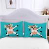 Cartoon Cow for Children duvet cover   Microfibre  duvet cover  room decoration  adult bedding Set   Zip and 2 Pillowcases
