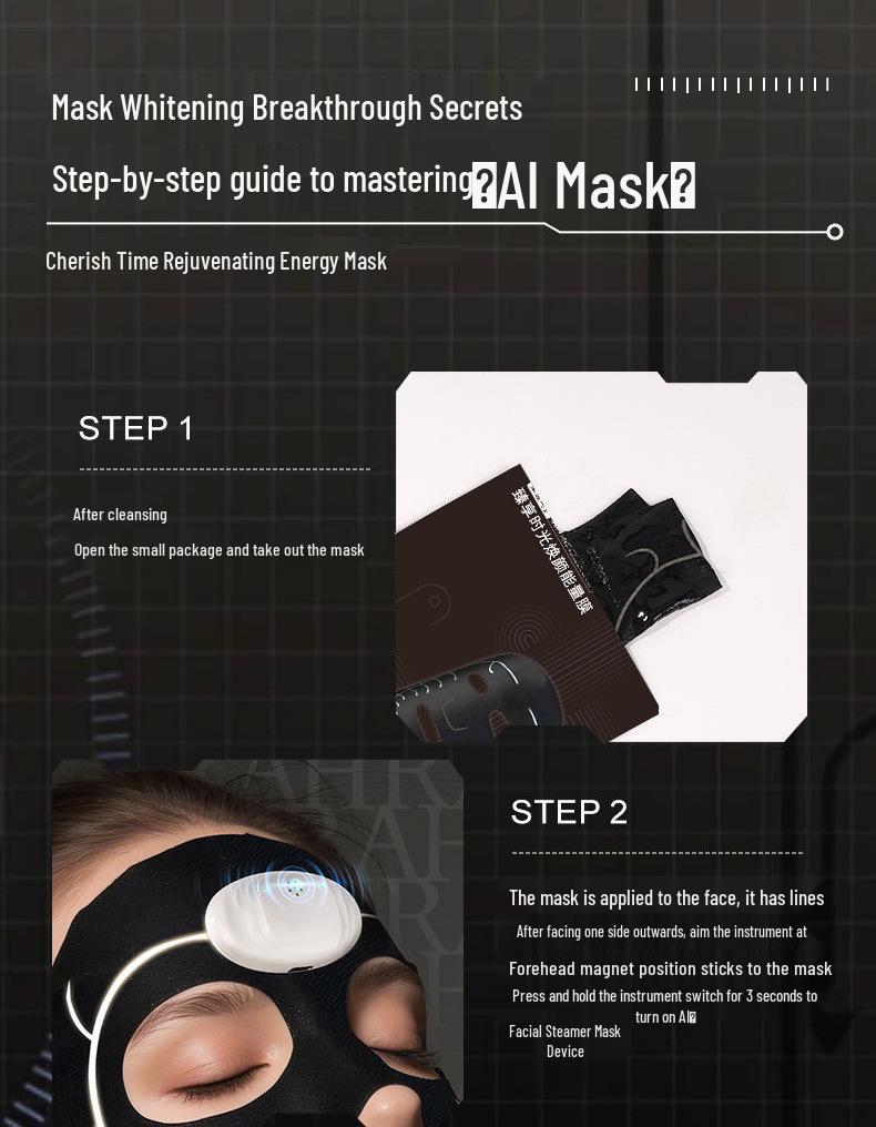 AI Microcurrent Conductive Beauty Mask: Lifting, Tightening, Hydrating, Rejuvenating Skincare Technology for Professional Use.