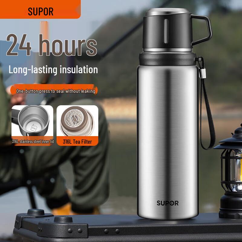 Supor 316L Stainless Steel Large Capacity Thermos