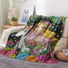 Genie Print Flannel Blanket, High Quality Comfortable for All Seasons, Home Decor, Warmth and Comfort, Perfect for Christmas Gifts