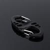 Outdoor EDC Plastic-Steel S-Hook Carabiner Hollow Design Quick-Release Keyring S-Hook Carabiner Double-Hook Keyring