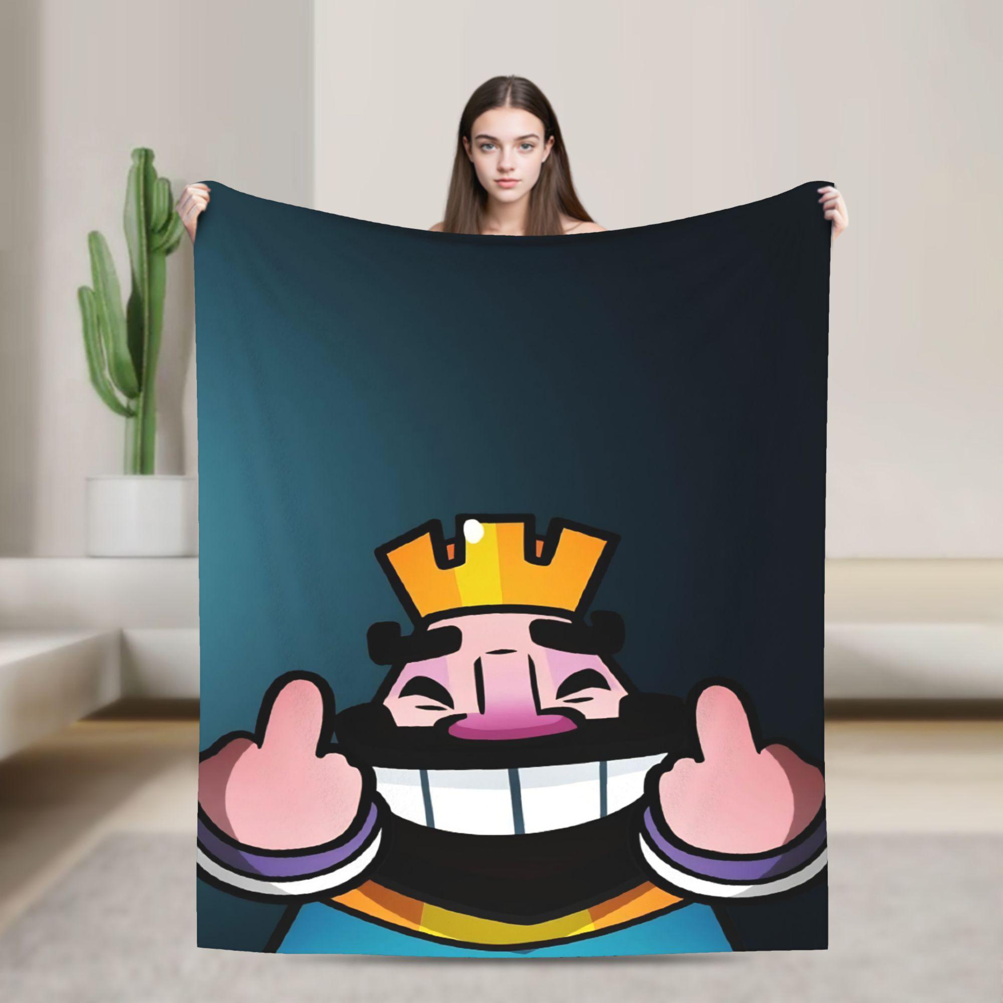 

Фланелевое одеяло в тематике игры Clash Royale для дома, дивана, персонализированное, супермягкое, теплое, покрывало, для круглогодичного использования 30x40in