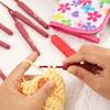9Pcs Ergonomic Crochet Hook With Storage Case and Scissors 2.0mm-6.0mm Aluminum Crochet Needle For Beginner Knitting