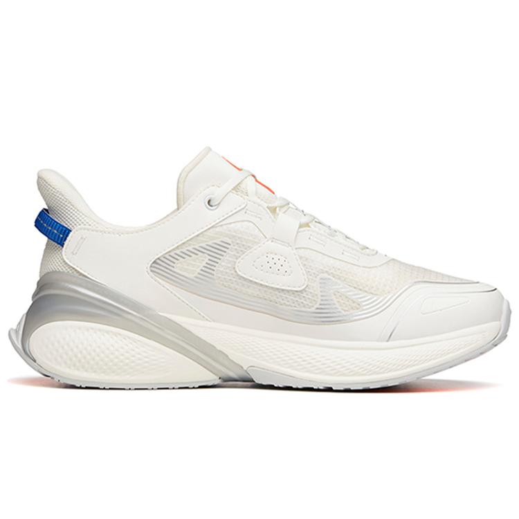 New Anta C37 2.0 Cushioned Anti Slip Wear Resistant Breathable Lightweight Low Top Running Shoes Men's Ivory White 112135530R-1