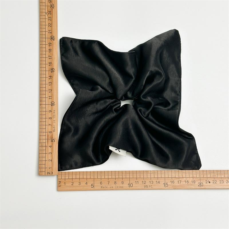 20cm Satin Silk Square Scrunchies Elastic Hair Bands Women Girls Ponytail Holder Large Hair Ties Rope Hair Accessories