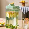 3.5L Cold Kettle with Faucet Funny Sticker Large Capacity Water Jug Fruit Teapot Lemonade Bucket Clear