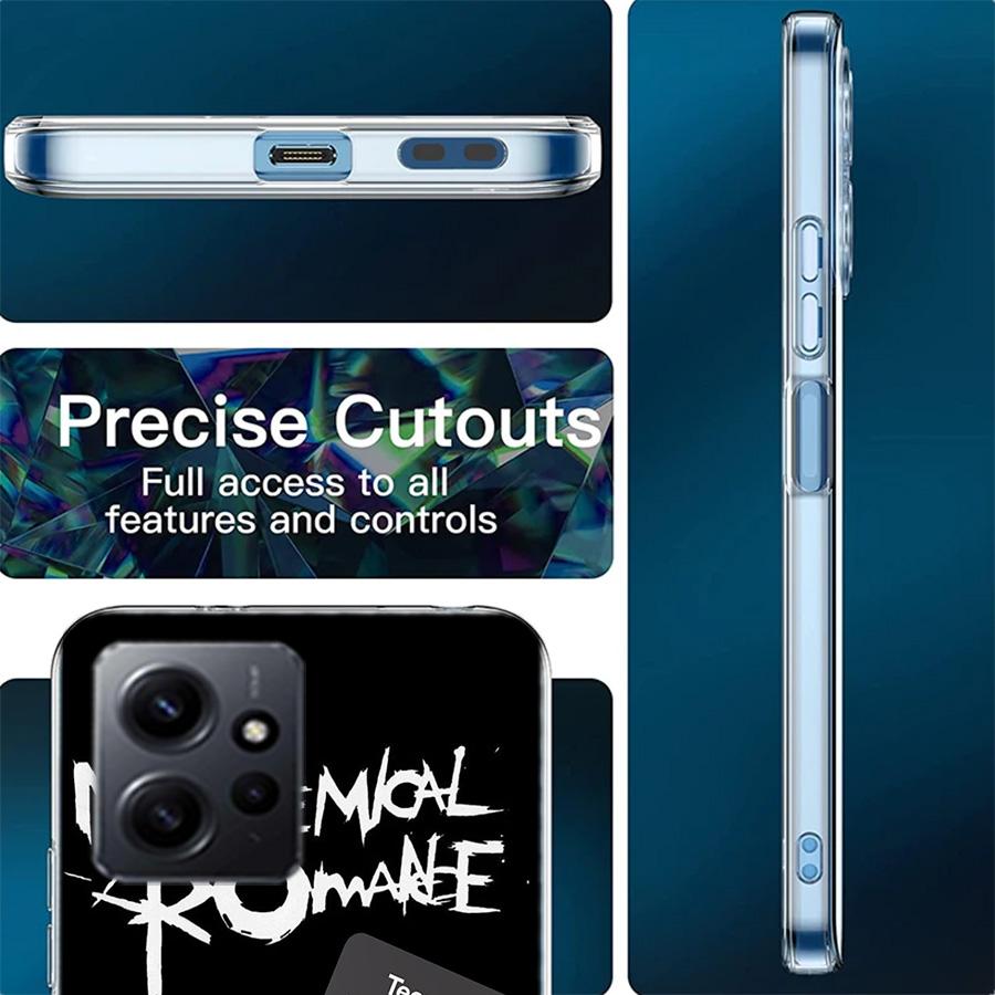 My Chemical Romance MCR Phone Case For Redmi Note 14S 12S 12 11 13 14 Pro Plus 11T 11S 10 10S 9 9S Pro TPU Clear Cover