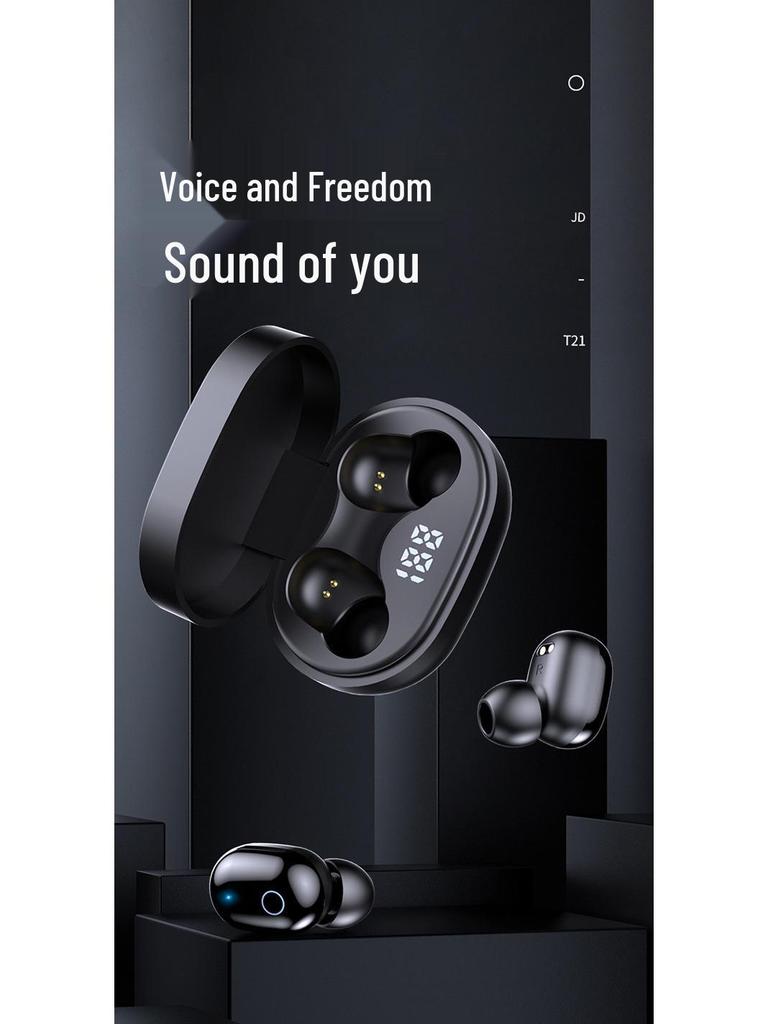E6S J15 Bluetooth TWS Wireless Earbuds with LED Display - Stereo Music & Sports Headset