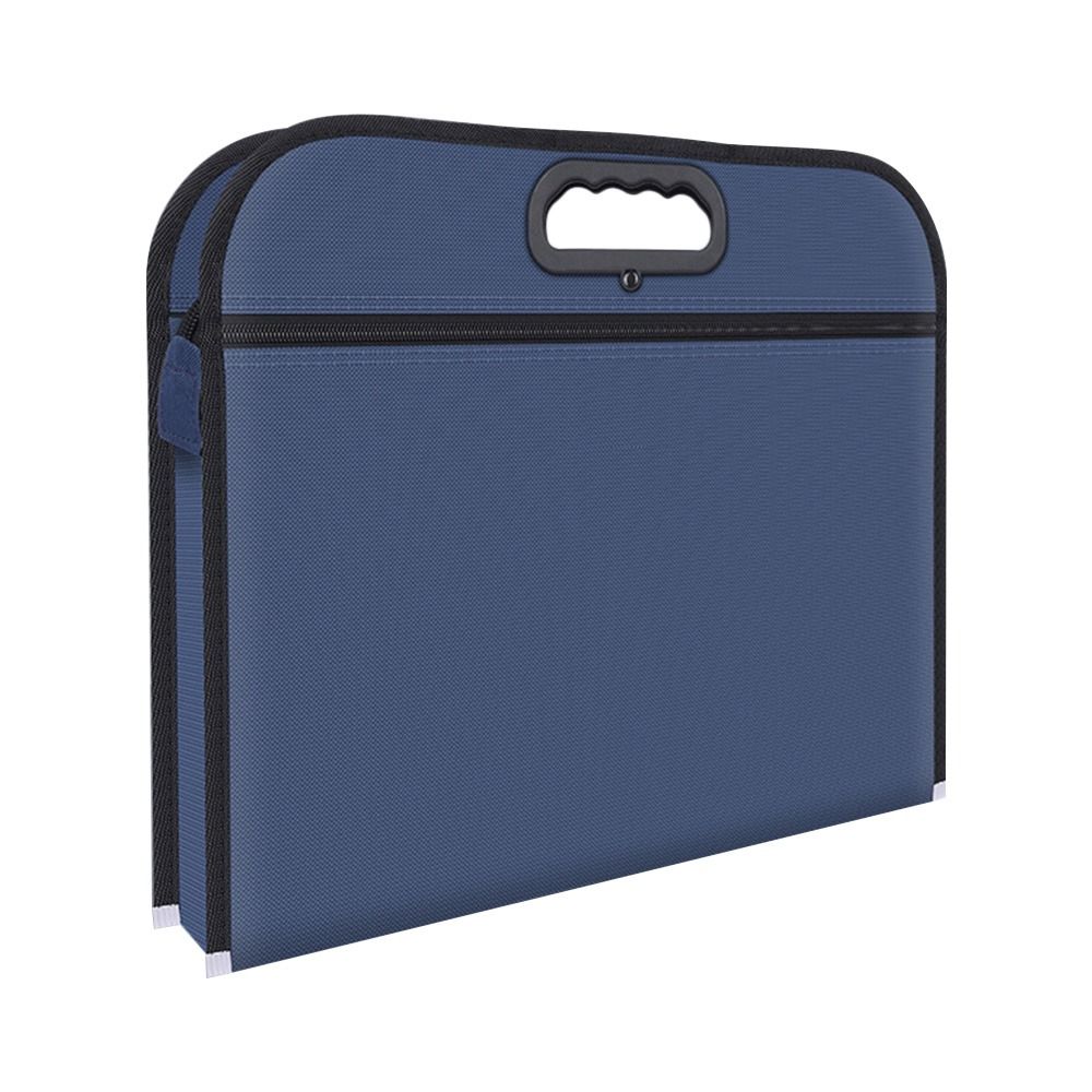

Многофункциональная папка для хранения контрольных работ, большая вместимость, деловой портфель, органайзер для файлов синий