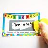 50 DIY Scratch-Off Cards Set, Blank Cards + Silver Stickers, 5 Designs, Surprise Gift & Party Game Cards
