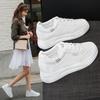 Women's Lesther Casual Shoes Autumn Winter Warm Comfortable Cotton Shoes Trainers Fashion Ladies Small White Shoe Sneakers Mujer
