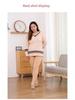 Enhanced Bare Leg Look Thick Nylon One-Piece Pantyhose with Stepping Socks for Fall & Winter (Plus Size)