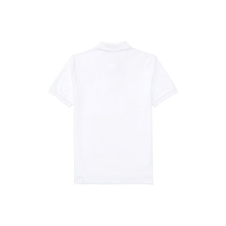 Polo Ralph Lauren Solid Logo Embroidered Cotton Short Sleeve Polo Shirt Kids Tops White CWPOKNIYN820136-100